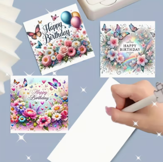 Preview: Diamond Painting 6 Stück Geburtstagskarten